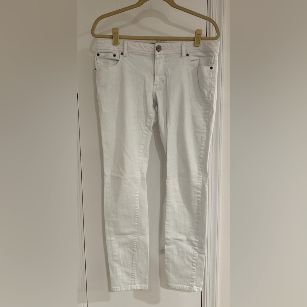 Mossimo Supply Co White Skinny Jean size 13